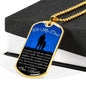 SO LUCKY TO HAVE YOU AS MY FATHER LUXURY DOG TAG NECKLACE col gold with free gift box
