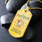 Gift For Patriotic Dad, Dog Tag Necklace