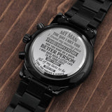Gift For Him - Engraved Watch - You Make Me A Better Person