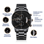 Graduation Gift For Son - To My Son Engraved Chronograph Watch