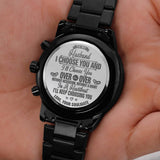 To My Husband Engraved Watch Gift - I Choose You