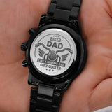 Engraved Watch Gift For Biker Dude Dad From Daughter, Son