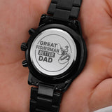 Engraved Watch Gift For Dad Who Loves Fishing