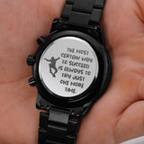 Gift For Skateboarders - Engraved Watch - Try One More Time