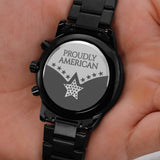 4th Of July USA Watch Gift For Husband - Proudly American