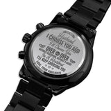 To My Husband Engraved Watch Gift - I Choose You