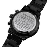 Engraved Watch For Stepson From Stepdad - I'll Always Be Here For You