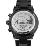 Engraved Watch Gift For Biker Dude Dad From Daughter, Son