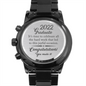 Graduation Gift For Him - Engraved Black Chronograph Watch