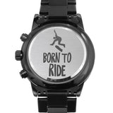 Gift For Skateboarders - Engraved Watch - Born To Ride