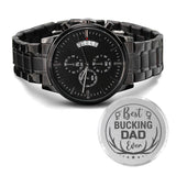 Engraved Watch Gift For Hunting Dad From Daughter, Son - Best Bucking Dad
