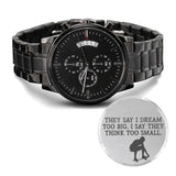 Gift For Skateboarders - Engraved Watch - Dream Too Big