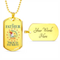 Gift For Patriotic Dad, Dog Tag Necklace