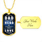 FATHER'S DAY LUXURY DOG TAG NECKLACE