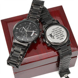 Gift For Skateboarders - Engraved Watch - Try One More Time