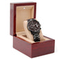 Graduation Gift For Him - Engraved Black Chronograph Watch