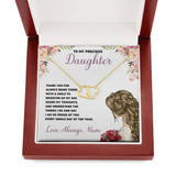 To My Daughter From Mom Everlasting Love Necklace Gift
