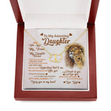 Daughter Necklace Gift From Father -I'll Always  Carry You In My Heart- Everlasting Love Necklace
