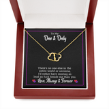 To My Wife Necklace - Funny Message Card Gold Hearts Necklace