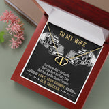 Gift For My Wife, You Are My Queen Forever Message Card, Gold Hearts Necklace