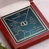 To My Wife Necklace Gift - Everlasting Hearts Love Necklace