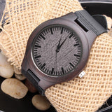 Firefighter Fireman Custom Engraved Mens Wooden Watch Gift
