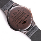 Graduation Gift For Son - To My Son Engraved Wood Watch
