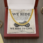 Gift For Motorcycle Lovers Link Chain Necklace For Him