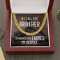 Motorcycle Biker Brother Gift, Link Chain Necklace For Him