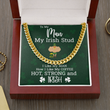 Boyfriend Gift For Men - My Irish Stud Chain Link Necklace