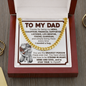 Dad Gift From Daughter, Cuban Chain Link Necklace
