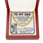Dad Gift From Daughter, Cuban Chain Link Necklace