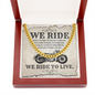 Gift For Motorcycle Lovers Link Chain Necklace For Him