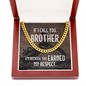 Motorcycle Biker Brother Gift, Link Chain Necklace For Him