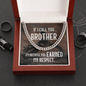 Motorcycle Biker Brother Gift, Link Chain Necklace For Him