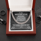 Gift For Motorcycle Riding Husband, Link Chain Necklace For Men
