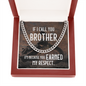 Motorcycle Biker Brother Gift, Link Chain Necklace For Him