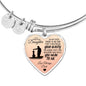 To My Daughter From Dad- My Precious Daughter Heart Bangle Gift