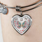 Remembrance Gift - Heart Charm Bangle