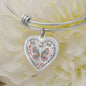 Remembrance Gift - Heart Charm Bangle