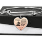 To My Daughter From Dad- My Precious Daughter Heart Bangle Gift