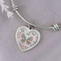 Remembrance Gift - Heart Charm Bangle