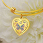 Remembrance Gift - Heart Charm Bangle