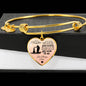 To My Daughter From Dad- My Precious Daughter Heart Bangle Gift