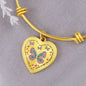Remembrance Gift - Heart Charm Bangle