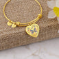 Remembrance Gift - Heart Charm Bangle