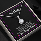 To My Wife Necklace Gift - Funny Snoring Message Card