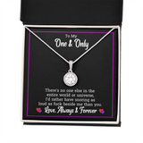 To My Wife Necklace Gift - Funny Snoring Message Card