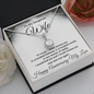 Anniversary Necklace For My Wife-I Choose You Over and Over