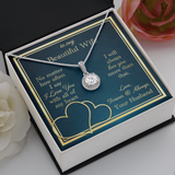 To My Wife Necklace Gift - Love You With All My Heart Eternal Hope Necklace